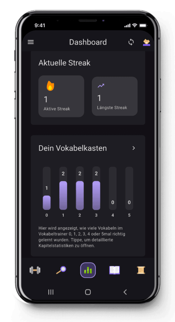 Lateinorum App Dashboard